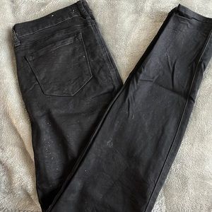 Black plain skinny jeans